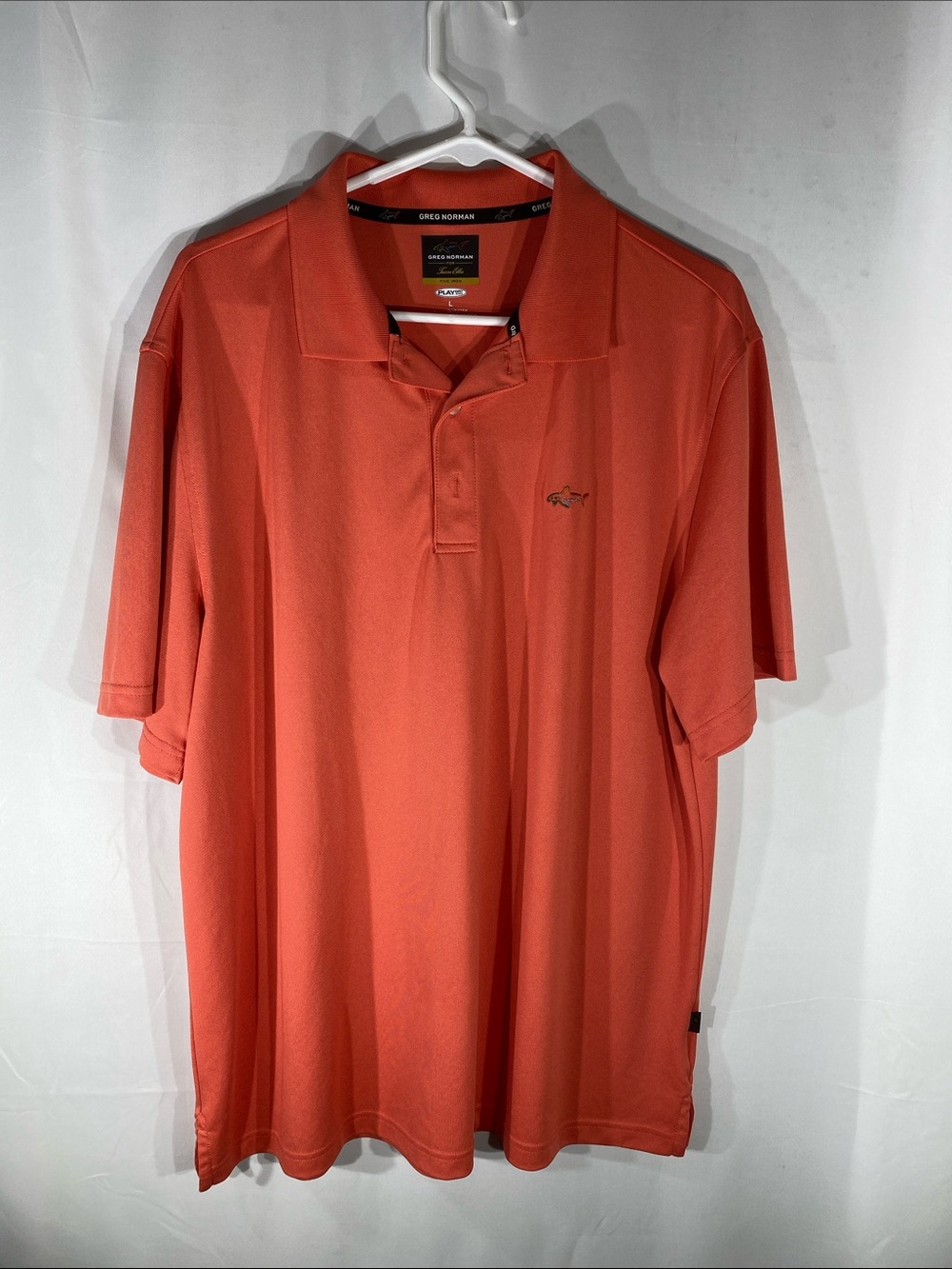 Greg Norman Collection Men’s Coral-Orange Polo Shirt